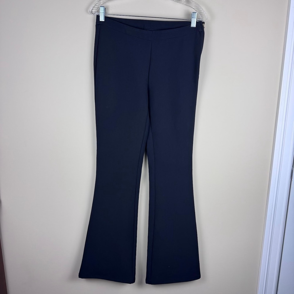 H&M Flare Dress Pants Gold Zipper New With Tags Size 6